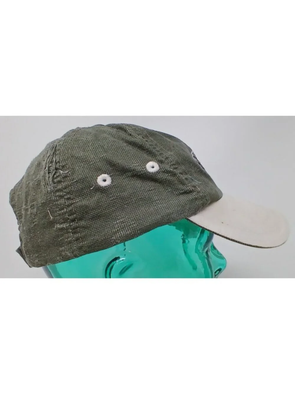 Royal Links Las Vegas Green & Beige Distressed Golf Hat Imperial Adj Strap #D-15